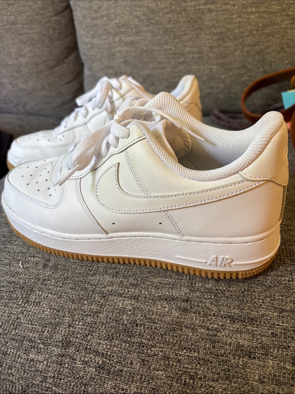 Nike White Low-Top Sneakers with Gum Outsole